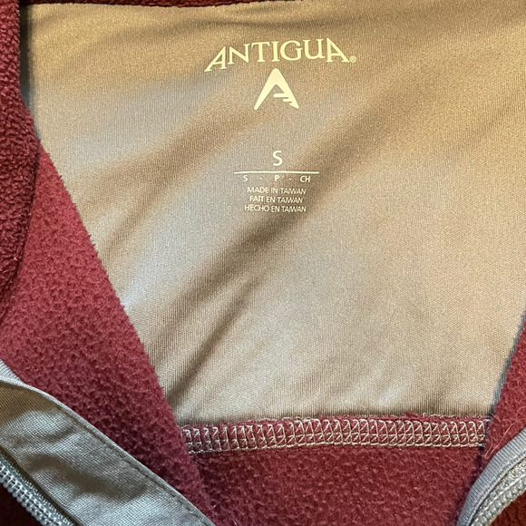 Antigua Women’s Texas A&M Maroon Quarter Zip Sweater Size S - Picture 4 of 9
